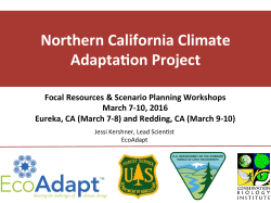 Introduction to the Northern California Climate