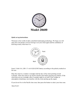 Model 28600 - SkyScan Atomic Clocks