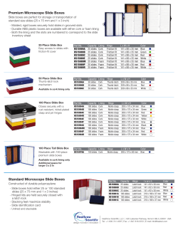 microscope slide boxes