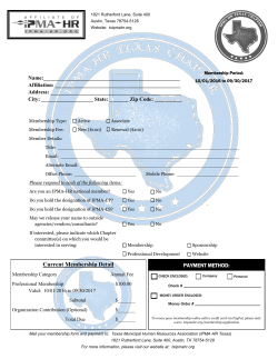 Current Membership Detail