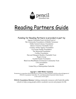 Reading Partners Guide - United Ways of Tennessee