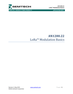 AN1200.22 LoRa&trade; Modulation Basics