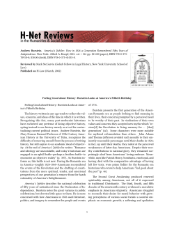 Feeling Good about History: Burstein Looks at America`s - H-Net