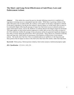 The Short- and Long-Term Effectiveness of Anti