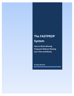 The FASTPROP System