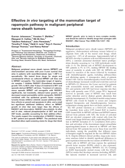 Effective in vivo targeting of the mammalian target of rapamycin