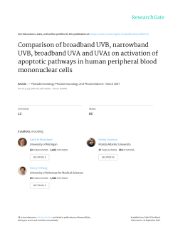 Comparison of broadband UVB, narrowband UVB