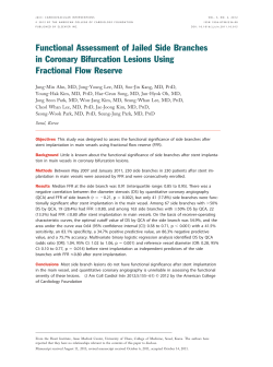 Functional Assessment of Jailed Side Branches in Coronary