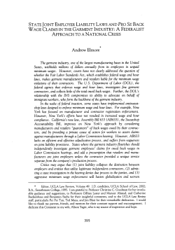 State Joint Employer Liability Laws and Pro Se Back Wage Claims