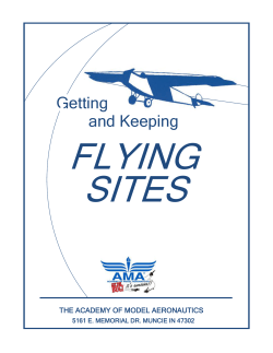Getting and Keeping Flying Sites
