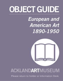 European and American Art 1890-1950