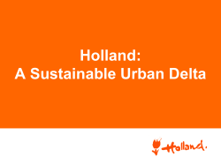 Holland: A Sustainable Urban Delta