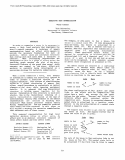 Narrative Text Summarization