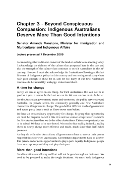 Beyond Conspicuous Compassion: Indigenous - ANU Press