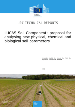 LUCAS Soil Component: proposal for analysing new