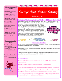 Book Sale - Suring Area Public Library
