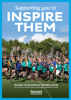 guide to schools tennis 2016