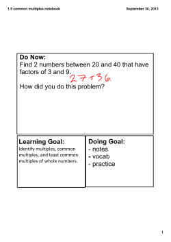 1.5 common multiples.notebook
