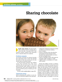 problem solvers: problem Sharing chocolate