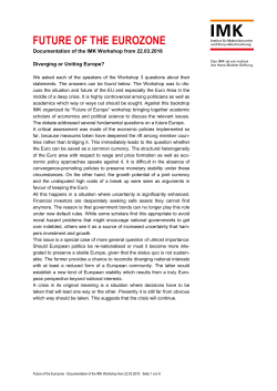 future of the eurozone