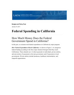 Federal Spending in California