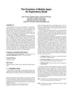 The Evolution of Mobile Apps: An Exploratory Study