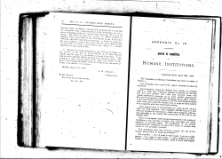 20. Report of Committee on Humane Institutions