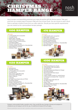 christmas hamper range