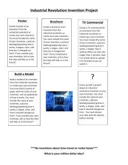 Industrial Revolution Invention Project