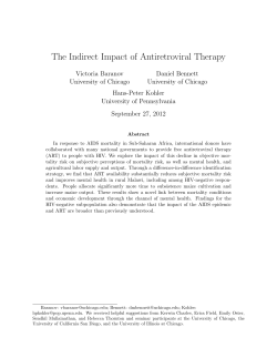 The AIDS Epidemic, Antiretroviral Therapy, and Subjective Mortality