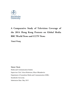 A Comparative Study of Television Coverage of the 2014