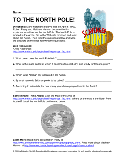 to the north pole!