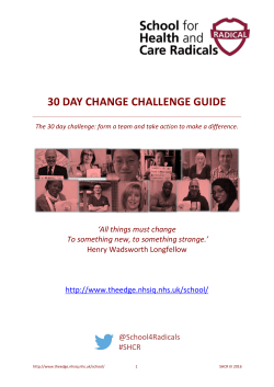 30 Day Change Challenge guide 2016