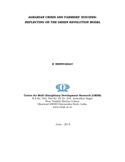 - Centre for Multi-Disciplinary Development Research