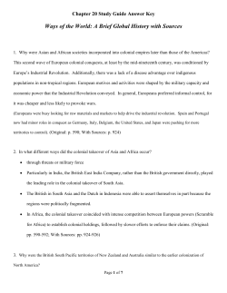 Chapter 20 Study Guide - McKinney ISD Staff Sites