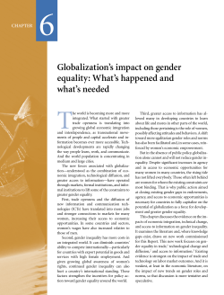 Globalization`s impact on gender equality