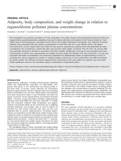 Adiposity, body composition, and weight change in relation