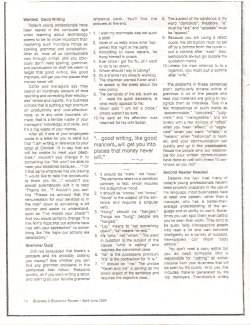 "" .good writing, like good manners,. ~ill get you into places that