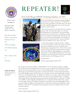 MEG Newletter V2 Issue 1 - Mid-Eastern Group, Civil Air Patrol
