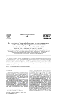 The contribution of fermentative bacteria and methanogenic archaea