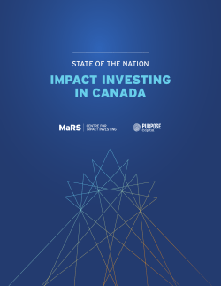 Impact Investing in Canada