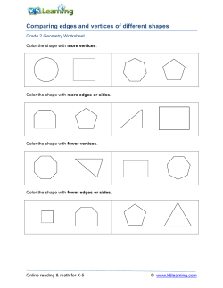 Comparing edges and vertices of different shapes