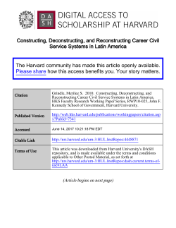 Constructing, Deconstructing, and Reconstructing Career Civil