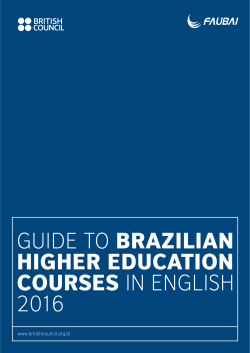 Guide to Brazilian Higher Education Courses in English