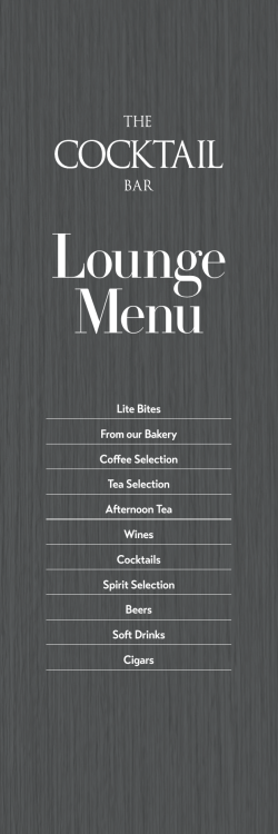 Menu Lounge