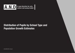 Distribution of Pupils by School Type and Population Growth Estimates