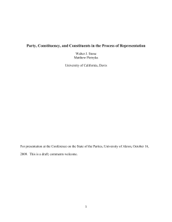 The concept of representation that informs most political science