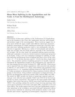 Shear-Wave Splitting in the Appalachians and
