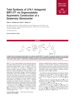 Total Synthesis of LFA-1 Antagonist BIRT