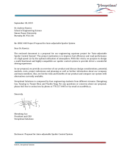 Auto-adjustable Spoiler Control System